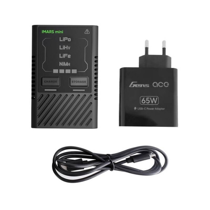 Įkroviklis GensAce IMARS mini G-Tech USB-C 2-4S 60W RC
