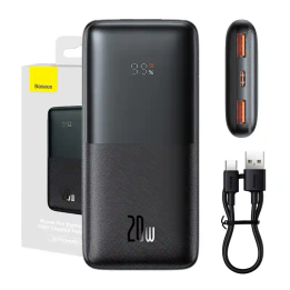 Powerbank Baseus Bipow Pro 10000mAh, 2xUSB, USB-C, 20W (juoda)