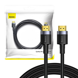 Baseus Cafule HDMI 2.0, 4K, 3D, 2m (Czarno-szary)