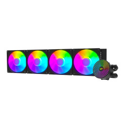 Vandens aušinimo sistema Darkflash DC-480 Radiant ARGB 4x120x120 (juoda)
