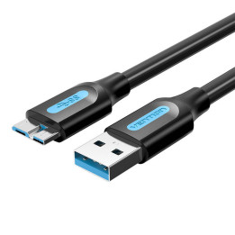 Lame USB 3.0 A kuni Micro-B kaabel Vention COPBH 2A 2m Must