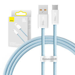 USB kabelis uz USB-C Baseus Dynamic Series, 100W, 1m (zils)