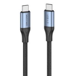 USB-C į USB-C 240 W ventiliacijos TAVHF USB 4.0 5A 1m 40Gbps laidas (pilkas)