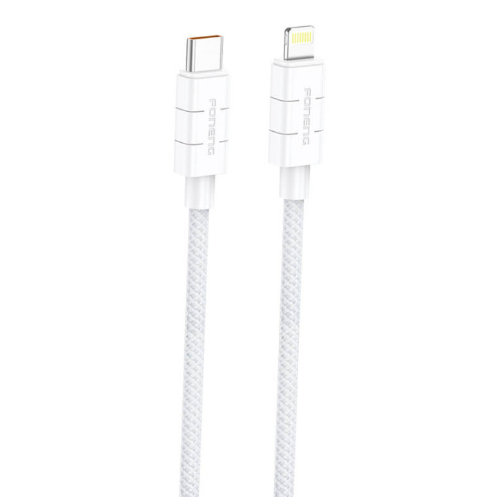 Кабель USB-C на Lightning Foneng XS02 PD27W, 1,2м (белый)