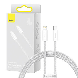 Baseus Dynamic USB-C kabelis Lightning, 23W, 1m (balts)