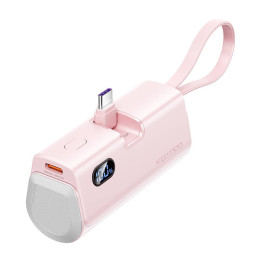 Powerbank Vention LED displejs 4800mAh 22,5W FHQP0 (rozā)