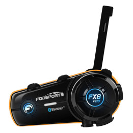 Fodsports FX8 Pro motocikla domofons (melns)