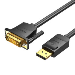 „DisplayPort“ į DVI (24+1) laidas, 2 m ventiliacijos HAFBH 1080P 60 Hz (juodas)