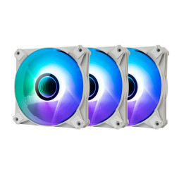 Комплект компьютерных вентиляторов ARGB Darkflash INF8 3в1 120х120 (белый)