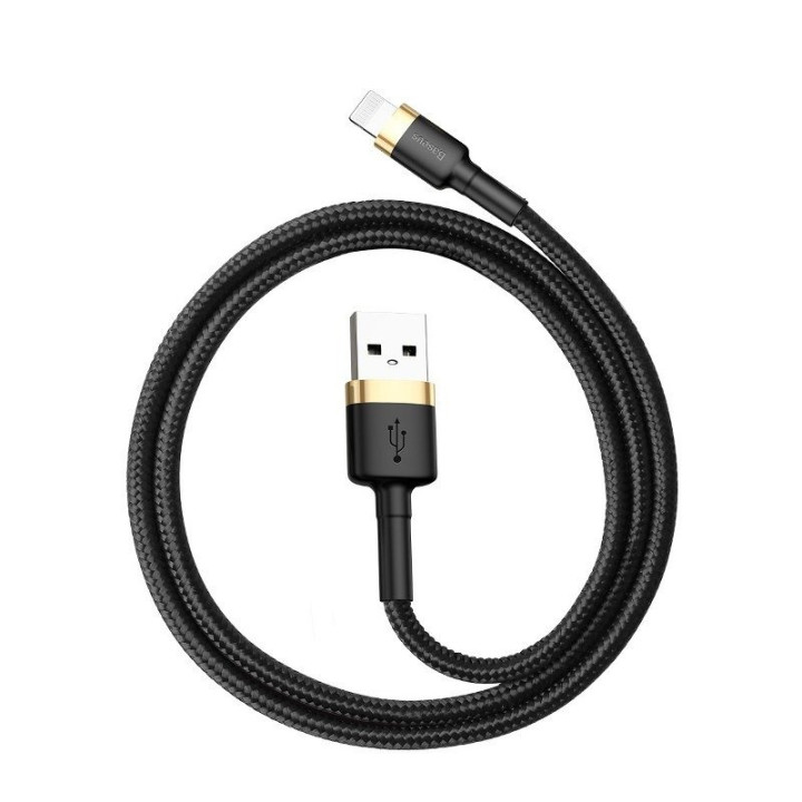 Baseus Cafule kaabel USB Lightning 2,4A 1m (kuld+must)