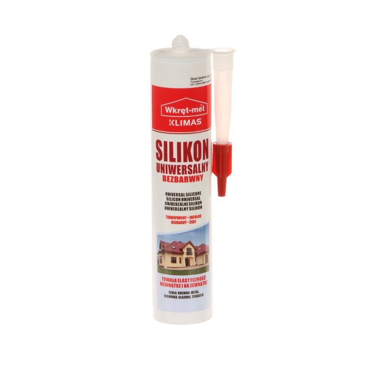 UNIVERSĀLĀ SILIKONA SUN-310-BB KARTRIDŽA 310 ml NEKRĀSAIS WKRĘT-MET KLIMAS