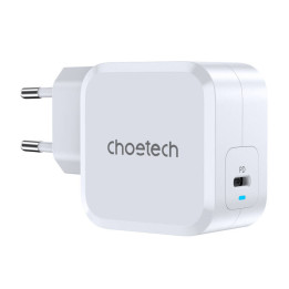 PD8007 USB-C PD45W maitinimo įkroviklis Choetech EU (balta)