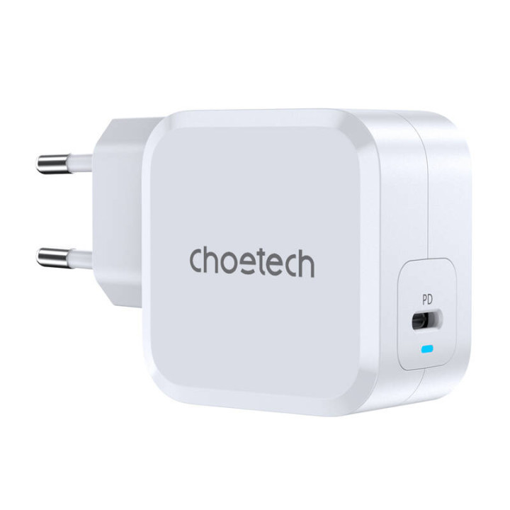 PD8007 USB-C PD45W laadija Choetech EU (valge)