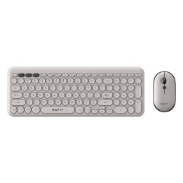 Havit KB254GCM langaton 2-in-1 pelisetti näppäimistö + hiiri (harmaa) (QWERTY)