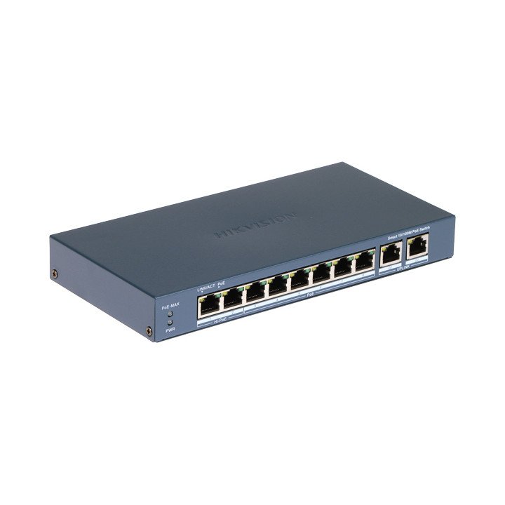 ПЕРЕКЛЮЧАТЕЛЬ POE DS-3E1310HP-EI(B) 8 ПОДКЛЮЧЕНИЕ Hikvision