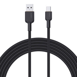 Кабель Aukey CB-NAC2 USB-A на USB-C 1,8 м (черный)