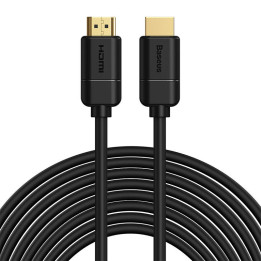 „Baseus“ 2x HDMI 2.0 4K 30 Hz kabelis, 3D, HDR, 18 Gbps, 8 m (juodas)