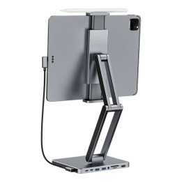 Docking stotis su stendu planšetiniam kompiuteriui/„iPad“, „Invzi“, MH03, MAGHUB, 3x USB-C, 2x USB-A