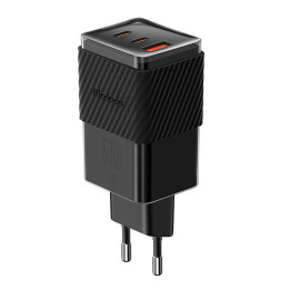 Laturi GaN 65W Mcdodo CH-1501, 2x USB-C, USB-A (musta)