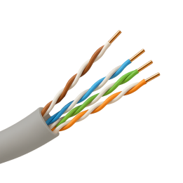 SAFIRE UTP5E-305-PVC-Eca Cat5e UTP tinklo kabelis 305 m ritės pilkas PVC