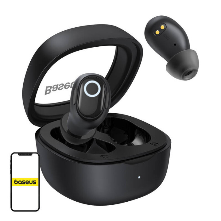 Langattomat kuulokkeet Baseus Bowie WM02 TWS, Bluetooth 5.0 (musta)