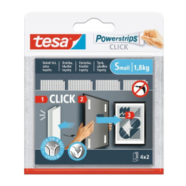 ITKRITTYVÄT KIINNITYSLIISTAT POWERSTRIPS-CLICK/SMALL TESA