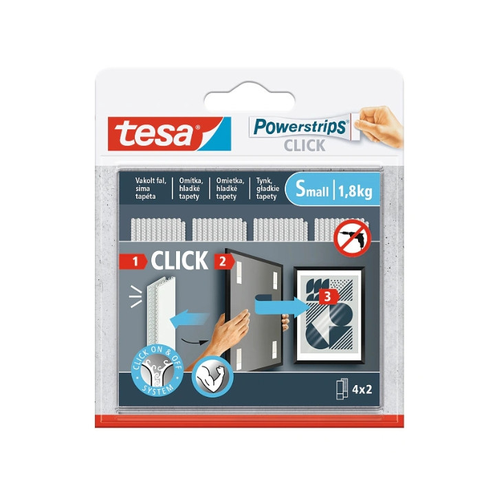 LIPAKIOS MONTAVIMO JUOSTOS POWERSTRIPS-CLICK/SMALL TESA