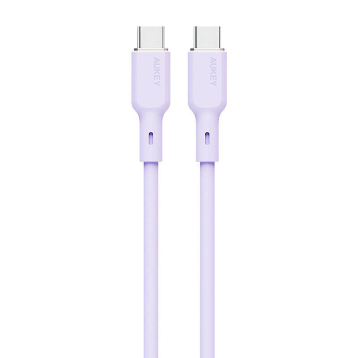USB-C į USB-C laidas Aukey CB-SCC101, 100W, 1m (levandų)