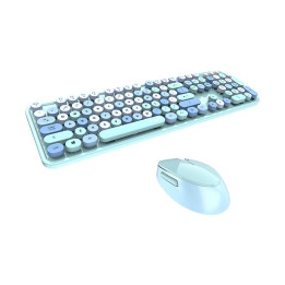 Juhtmeta klaviatuuri + hiire komplekt MOFII Sweet 2.4G (sinine)