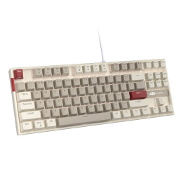 MageGee MK-STAR (retro valkoinen ja harmaa) langallinen näppäimistö (QWERTY)
