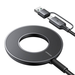 Joyroom JR-WQM03 magneettinen laturi, USB + USB-C, 1,2 m (musta)