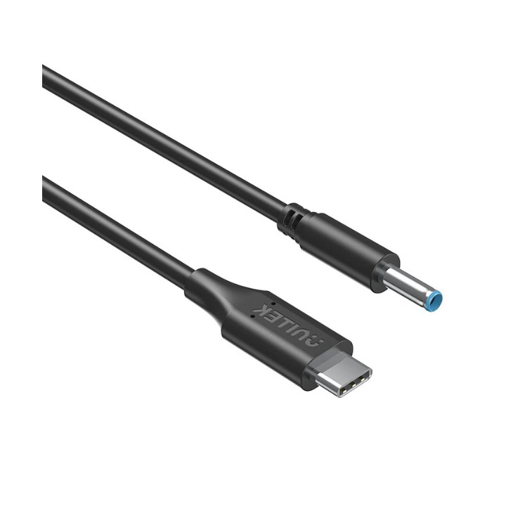 UNITEK C14117BK-1.8M USB-C uz DC 3.0/4.5mm barošanas kabelis 1.8m melns
