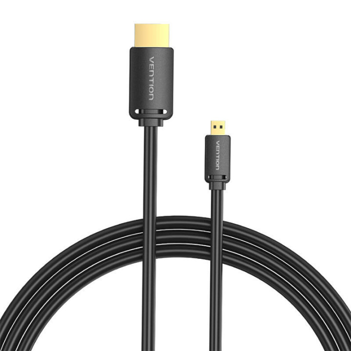 HDMI-D isane-HDMI-A isane kaabli tuulutusava AGIBG 1,5 m, 4K 60 Hz (must)