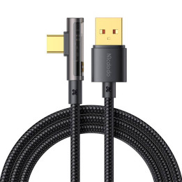 Кабель USB to USB-C Prism 90 градусов Mcdodo CA-3380, 6А, 1,2м (черный)