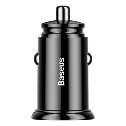 Baseus Circular 2xUSB QC3.0 5A 30W autolaturi (musta)