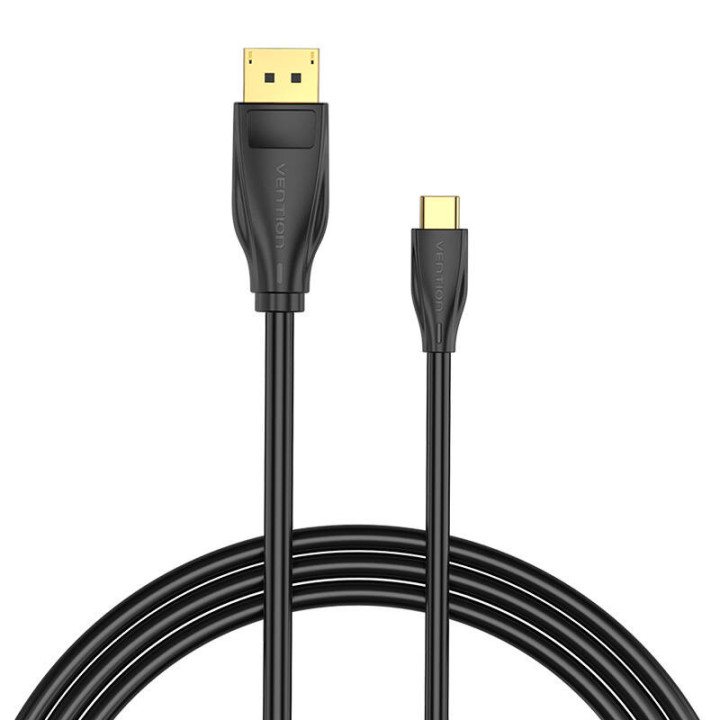 USB-C uz DisplayPort 1.4 kabeļa ventilācijas atveri CGYBH, 2m, 8K 60Hz/4K 120Hz (melns)