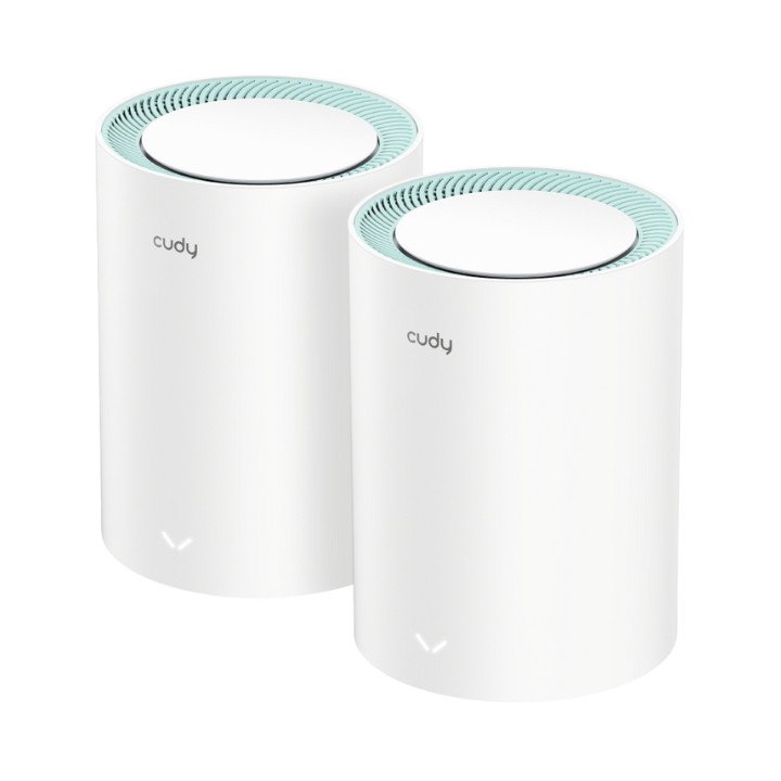 CUDY M1300(2-PACK) Wi-Fi Mesh System 2-Pack, 2.4 GHz 300 Mbps + 5 GHz 867 Mbps