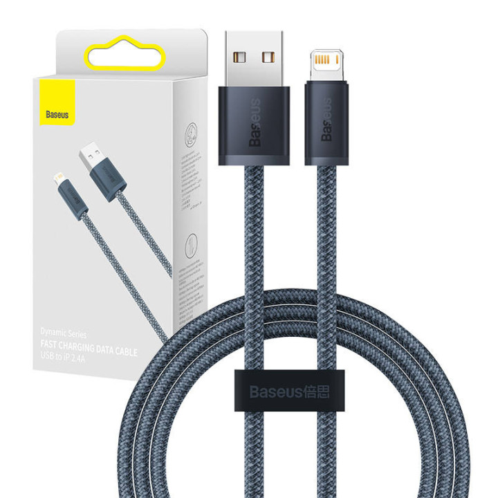 Baseus Dynamic Series USB-kaabel Lightningiga, 2,4A, 1m (hall)