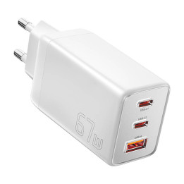 Essager ECT67W-LJB02-Z GaN 67W 2C+A laadija (valge)