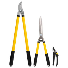 Aiatööriistade komplekt 3 tk Deli Tools EDL580003 (kollane)