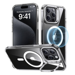 ESR Classic Hybrid (HaloLock) ümbris koos alusega iPhone 16 Pro Max jaoks (läbipaistev)