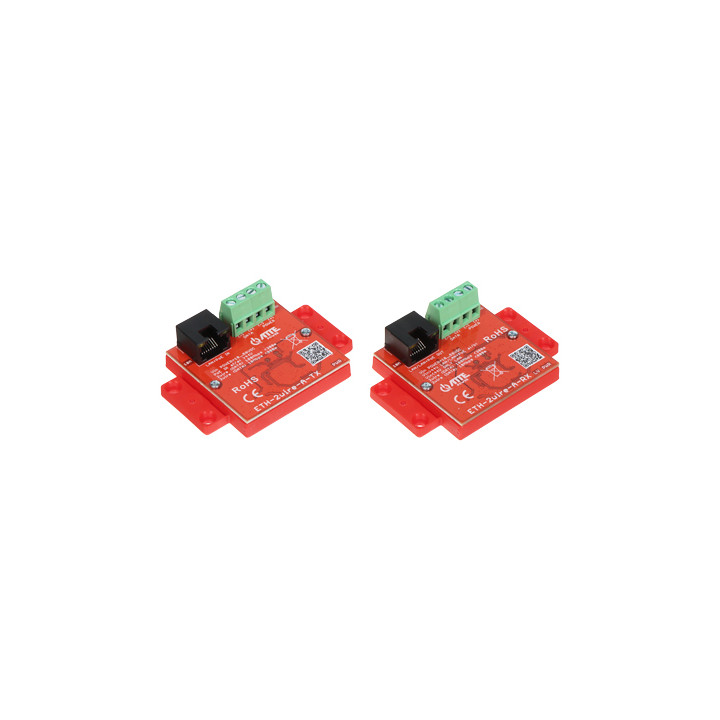 SET OF UTP / 2-WIRE CONVERTERS FOR LAN+POE TRANSMISSION ETH-2WIRE-A-SET 2 PCS SET ATTE