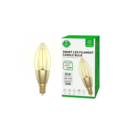WOOX R5141 viedā spuldze Retro WiFi LED 4,9 W kvēldiegs E14 C37