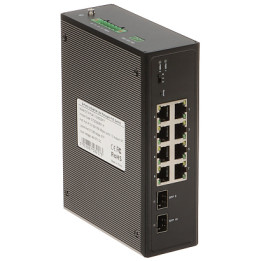 INDUSTRIĀLAIS POE SLĒDZIS GTX-PLM1-10-8G2SFP 8 PORTU SFP