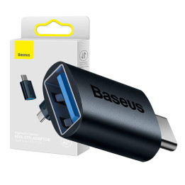 „Baseus Ingenuity“ USB-C į USB-A adapteris OTG (mėlynas)