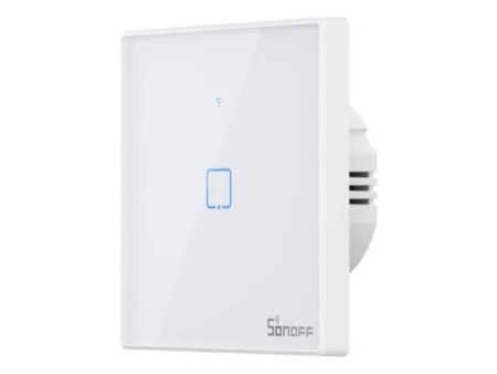 Smart Switch WiFi + RF 433 Sonoff T2 EU TX (1-kanāls) atjaunināts