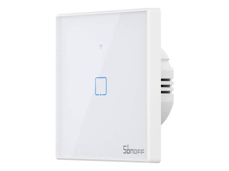 Smart Switch WiFi + RF 433 Sonoff T2 EU TX (1-kanāls) atjaunināts