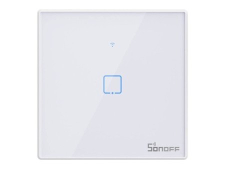 Smart Switch WiFi + RF 433 Sonoff T2 EU TX (1-kanāls) atjaunināts