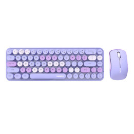 Bezvadu tastatūras + peles komplekts MOFII Bean 2.4G (violeta)
