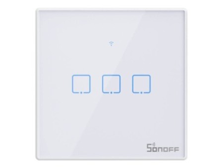 Smart Switch WiFi + RF 433 Sonoff T2 EU TX (3 kanālu) atjaunināts